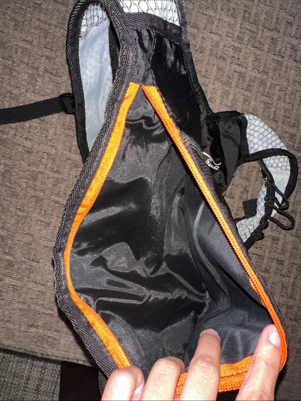 Black & Orange Water Backpack